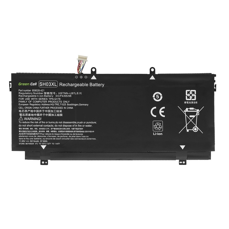 HP Spectre x360 13-AC000NF 13-AC000NG 13-AC000NI 13-AC000NIA kompatibelt batterier