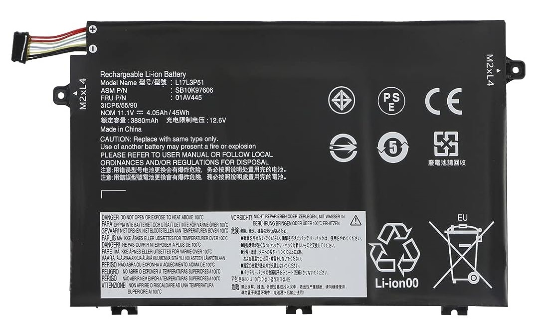 Lenovo ThinkPad SB10K97606 SB10K97608 01AV4444 L17C3P51 L17M3P52 SB10K97609 01AV445 L17L3P51 kompatibelt batterier Lenovo ThinkPad SB10K97606 SB10K97608 01AV4444 L17C3P51 L17M3P52 SB10K97609 01AV445 L17L3P51 kompatibelt batterier