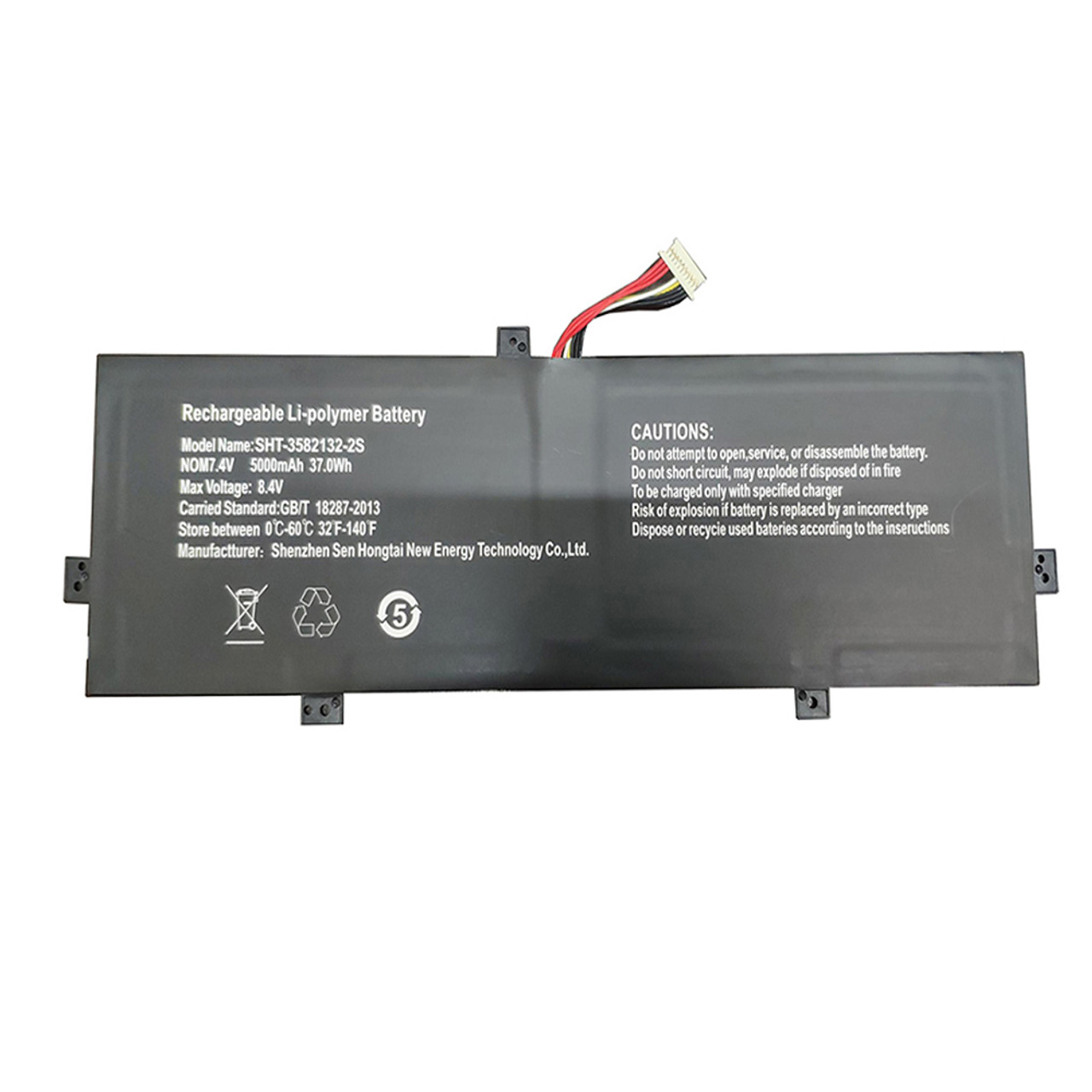 (bilde for) 7.4V 5000mAh RTDPART 3582132-2S Haoqin haobook140compatible kompatibelt batterier