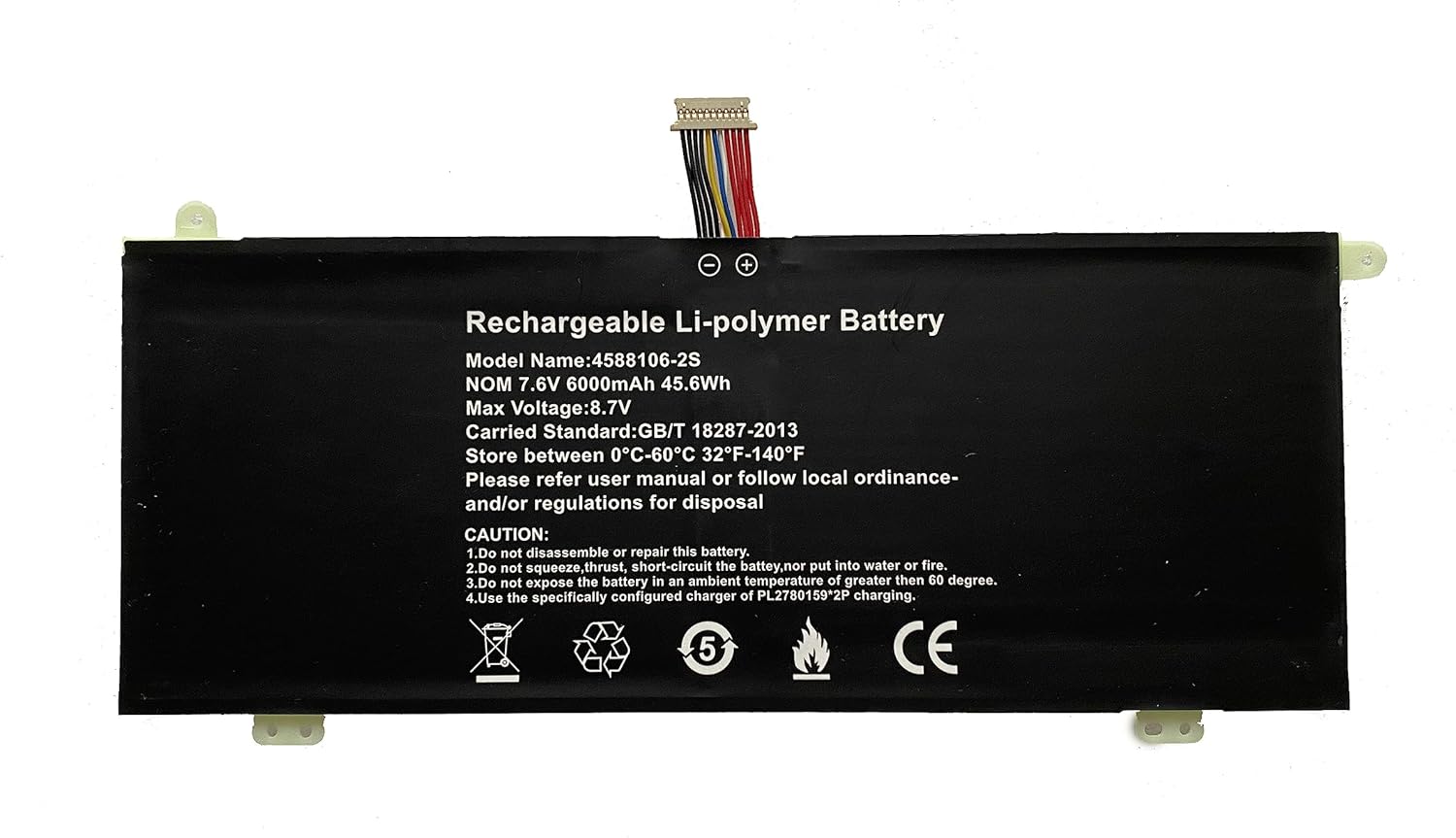 4588105-2S 40071698 Akoya E15403 MSN 30026727 2ICP5/88/105 4588105-2S 40071698 kompatibelt batterier