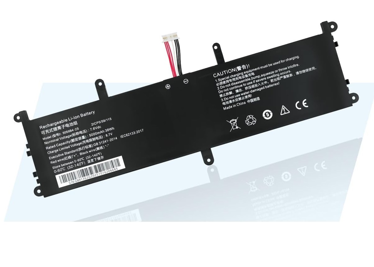 (bilde for) 5059B4-2S Chuwi GemiBook 13.3 Inch CWI528, Pro 14 CWI529 7.6V 38Wh kompatibelt batterier