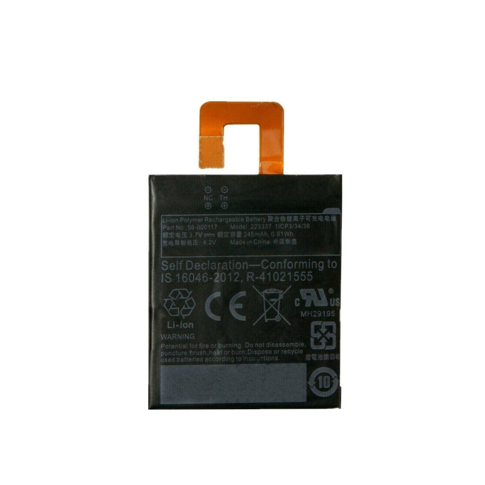 223337, k-in Oasis, KO1, Oasis 1, Oasis 2, Oasis 3, SW56RW 58-000117 kompatibelt batterier 223337, k-in Oasis, KO1, Oasis 1, Oasis 2, Oasis 3, SW56RW 58-000117 kompatibelt batterier