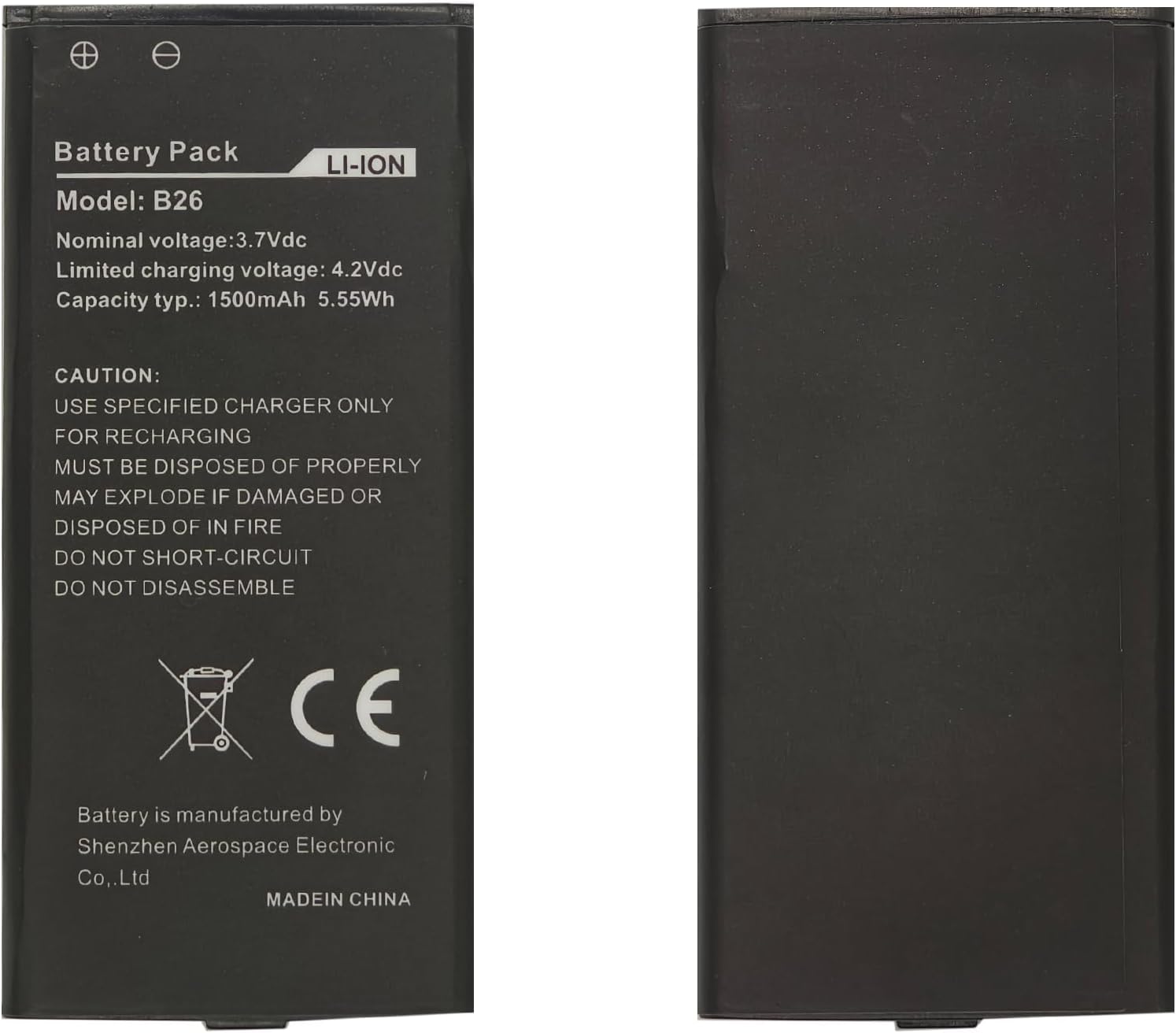 (bilde for) 3.7V 1500mAh B26 for Caterpillar Phone kompatibelt batterier