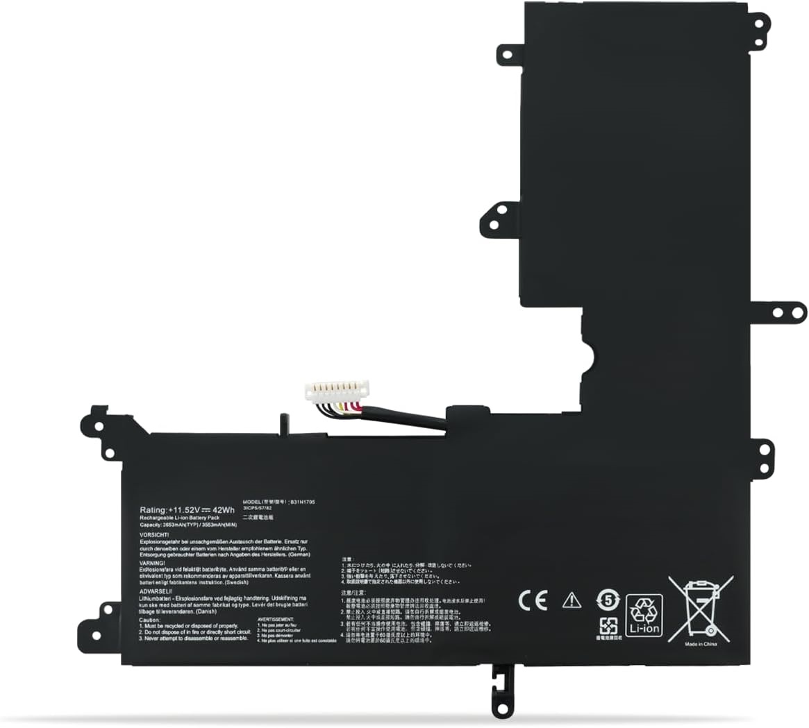 (bilde for) B31N1705 ASUS VivoBook Flip 14 TP410 TP410UA TP410UAR TP410UF TP410UR TP410URR TP410UA kompatibelt batterier
