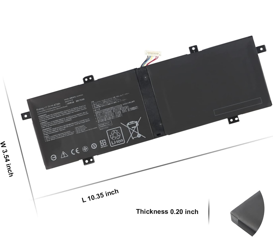 Modal Additional Images for C21N1833 Asus ZenBook 14 UM431 UM431DA UX431 UX431FA UX431FN UX431FL UX431DA kompatibelt batterier