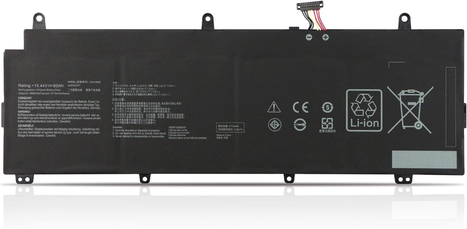 C41N1828 ASUS ROG Zephyrus S GX531GV GX531GW GX531GX GX531GWR GX531GXR kompatibelt batterier