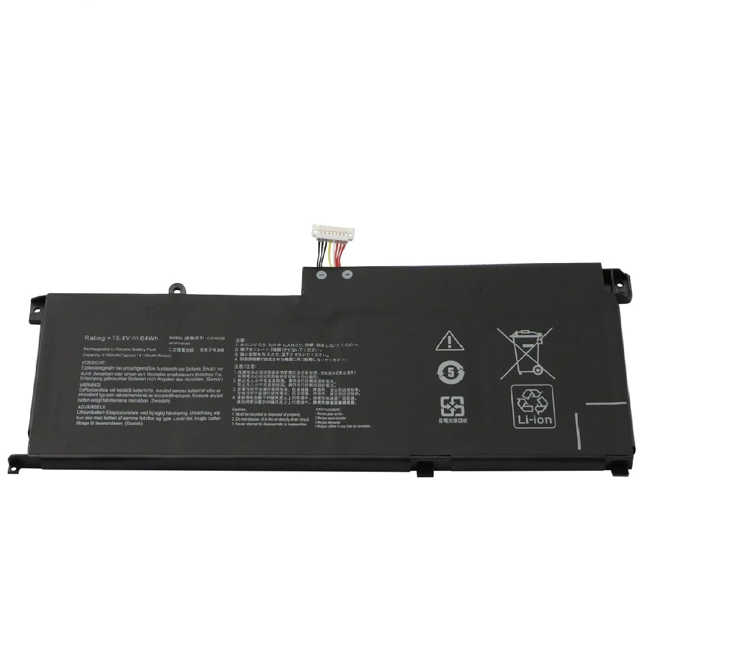 C41N2002 Asus ZenBook Pro 15 UX535L UX535LH UX535LI 15,4V kompatibelt batterier