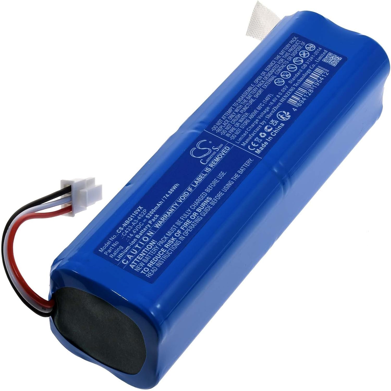 (bilde for) ECOVACS Deebot 900,700,M88,DE33,DE35,DG710,DG716,Deebot OZMO 610,901,902 kompatibelt batterier