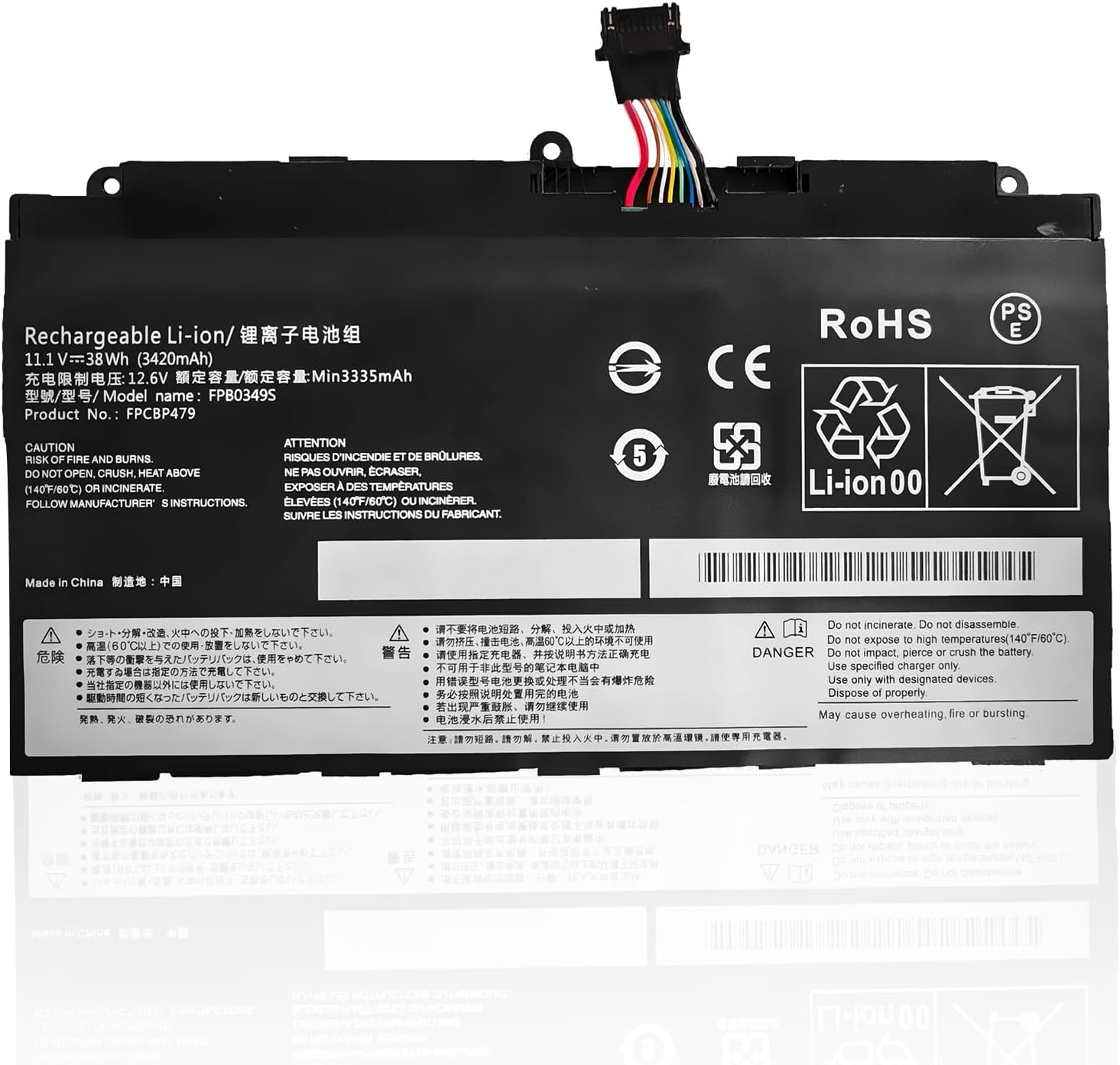 (bilde for) FPB0349S FPCBP479 FPB0326S Fujitsu Stylistic Q665 Q739 Q738 Q616 Series kompatibelt batterier
