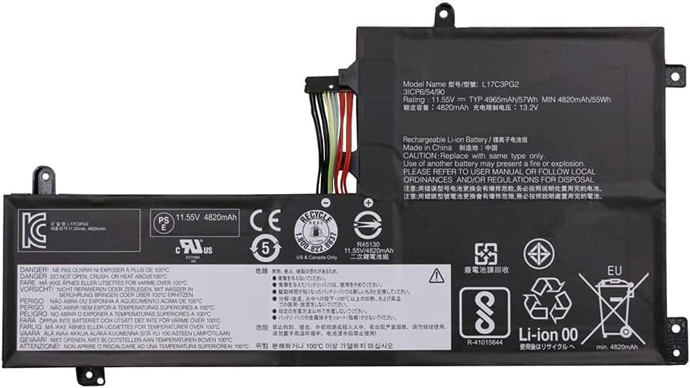 (bilde for) 11.4V L17C3PG2 L17C3PG1 Lenovo Legion Y530 Y730 Y740-15IC kompatibelt batterier