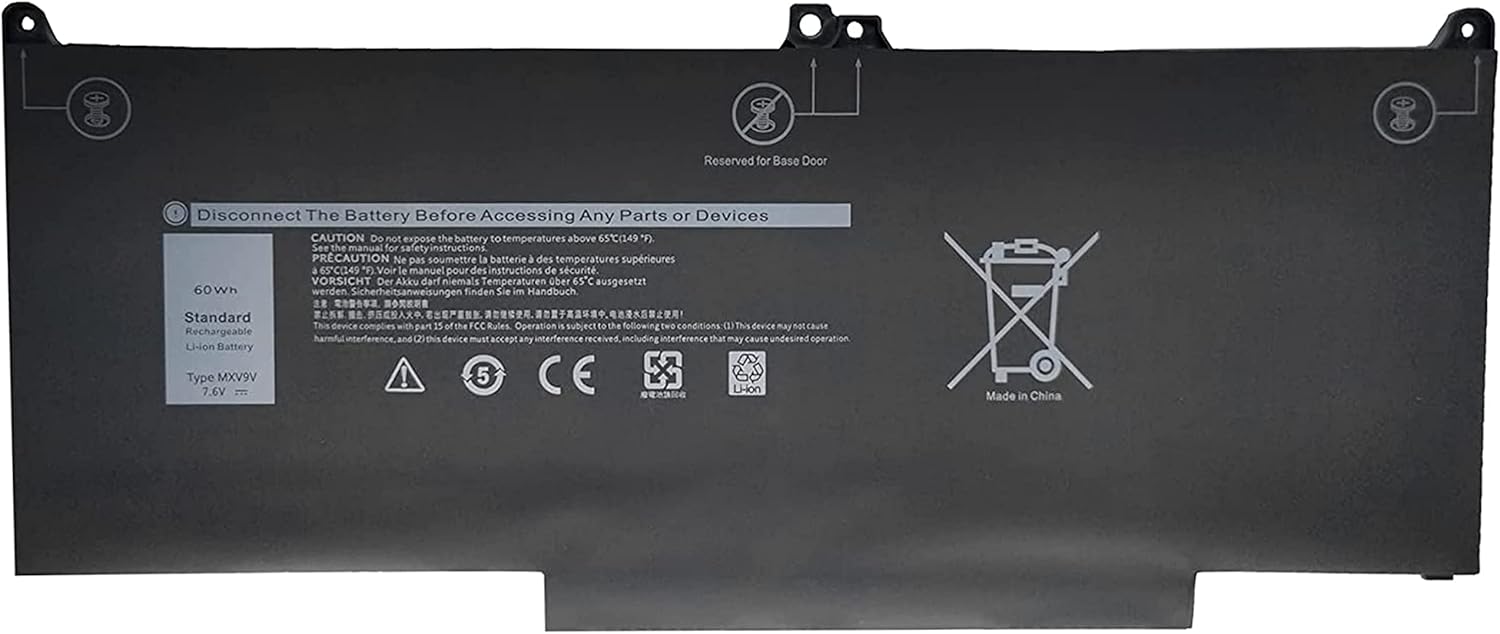 MXV9V Dell Latitude E5300 E5310 E7300 E7400,Latitude 5300 2-in-1/5310 2-in-1 kompatibelt batterier