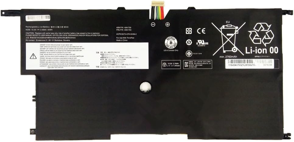 00HW002 00HW003 Lenovo ThinkPad X1 Carbon Gen 2 3 2nd 3rd 2014 2015 kompatibelt batterier