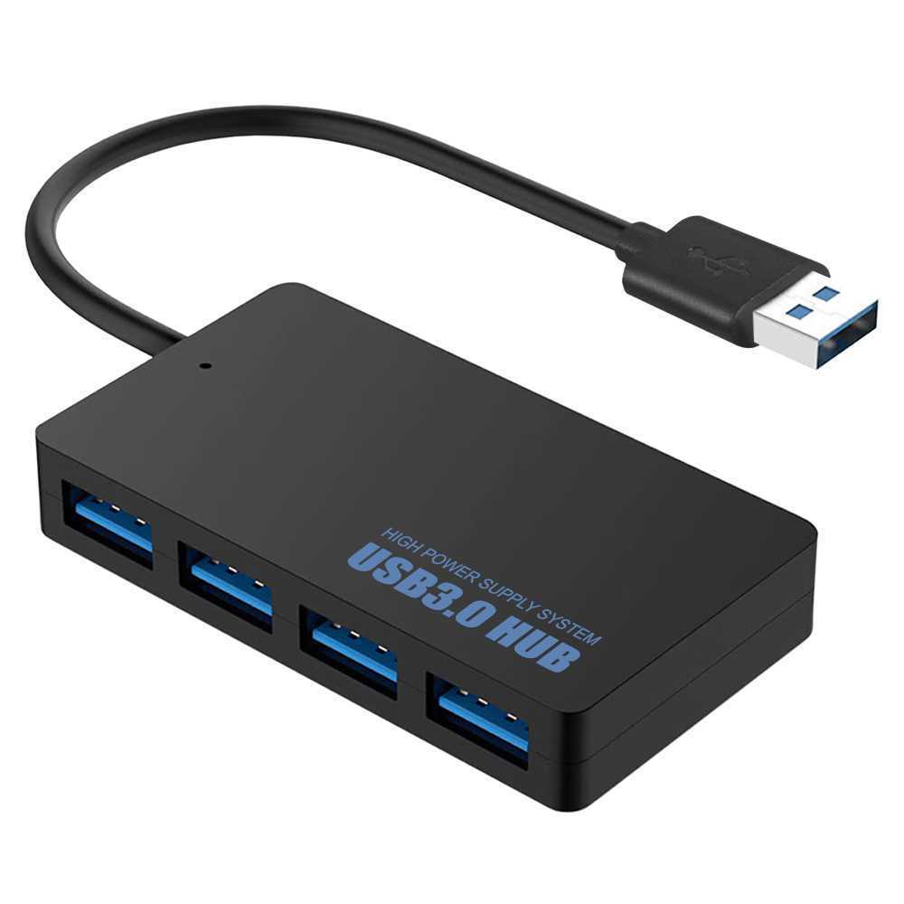 (bilde for) Multiport USB 3.0 Adapter Data Transfer Hub 4 Port kompatibelt batterier